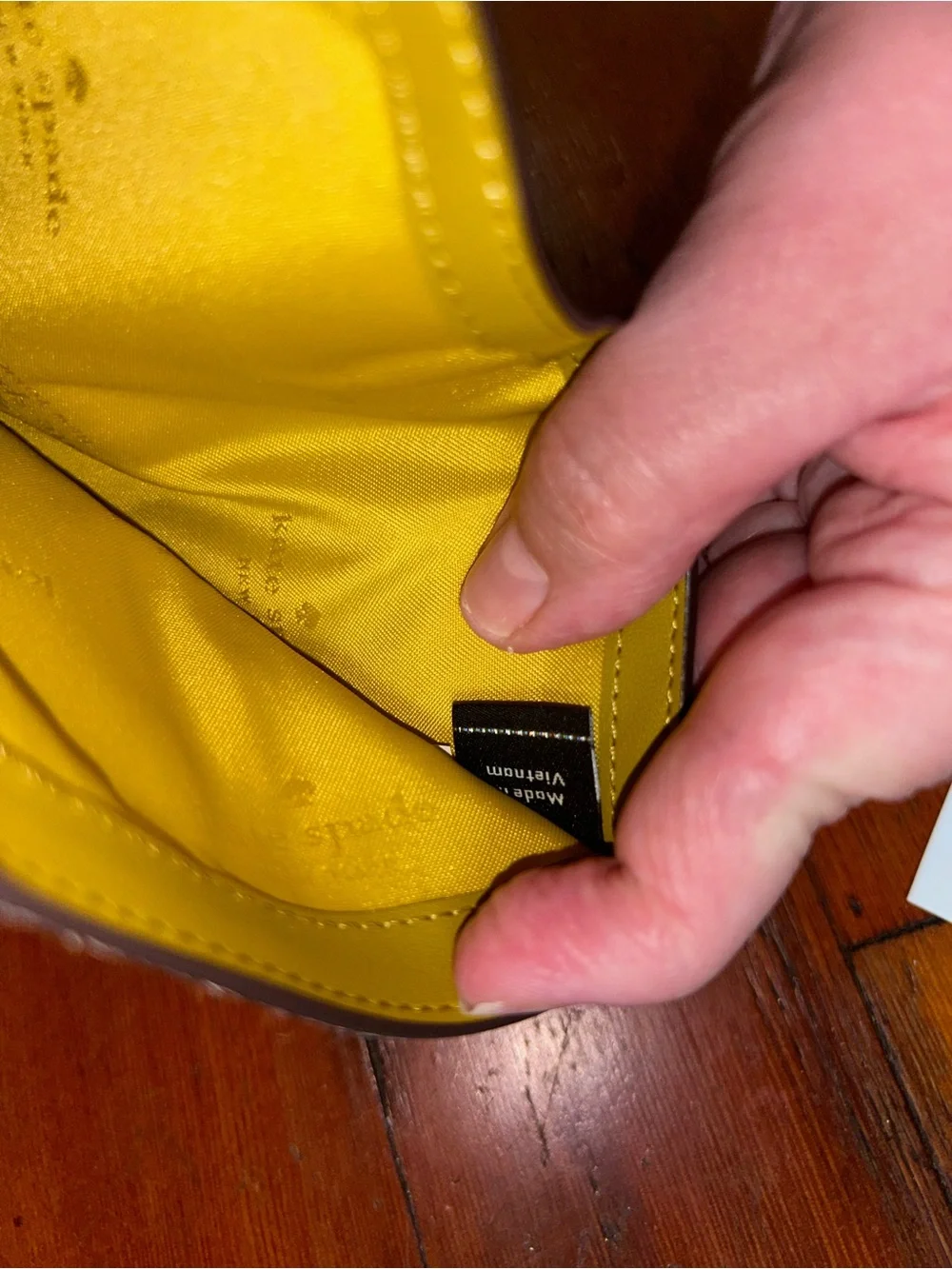 kate spade Haircalf Small L-zip Wallet